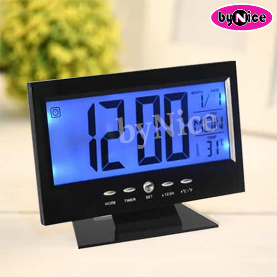 Voice Control Back-Light LCD Clock DS-8082