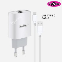 Earldom Charger 2USB Type C ES-196